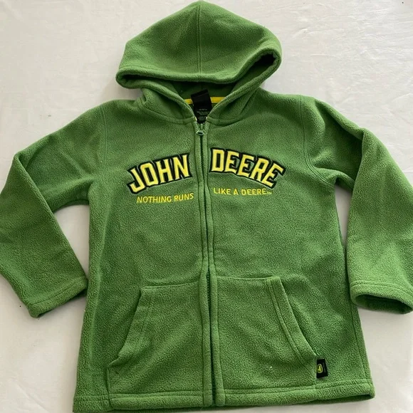 Fleece Jacket John Deere Sweatshirt Youth John Deere Youth XL Full